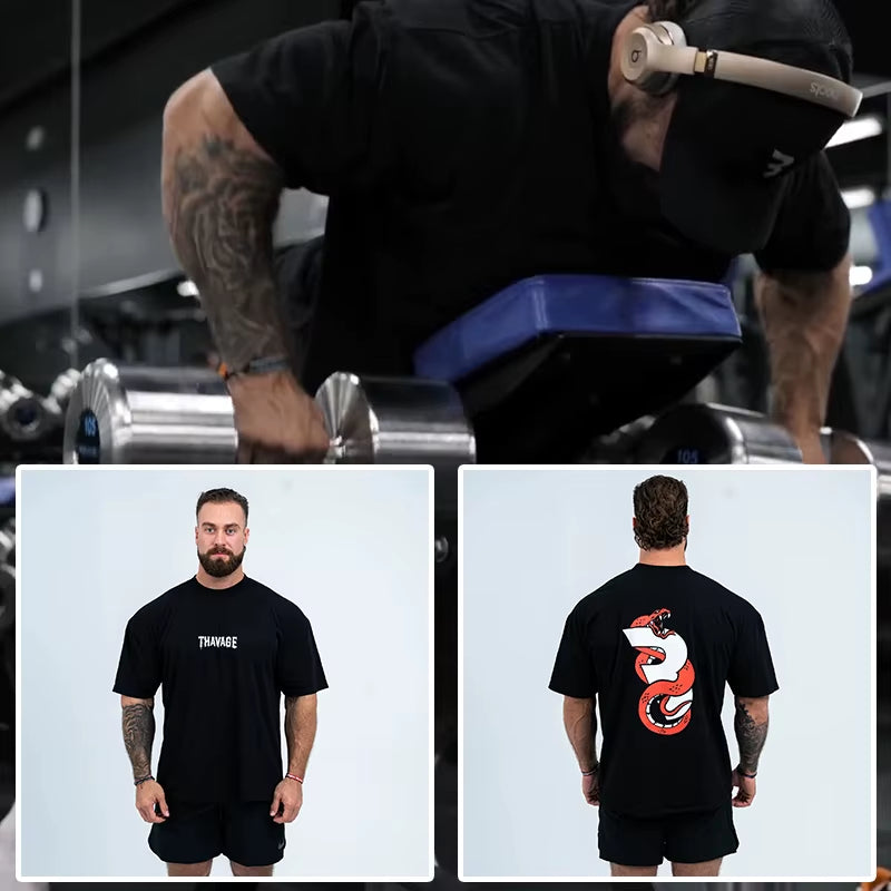 Camisa Oversized Algodon Hombre - Workout GYM